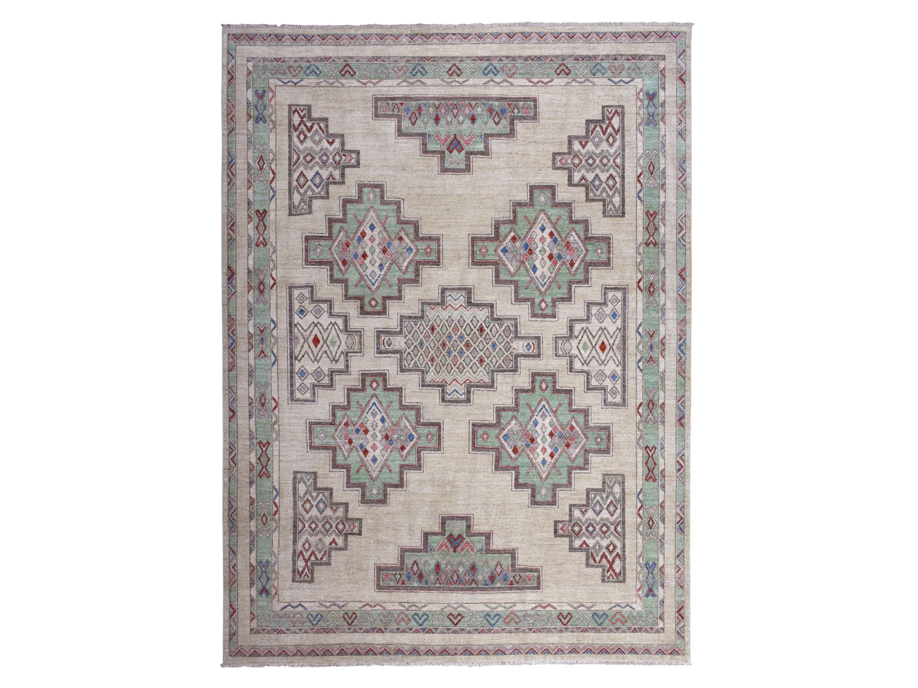 Transitional Wool Hand-Knotted Area Rug 9'0