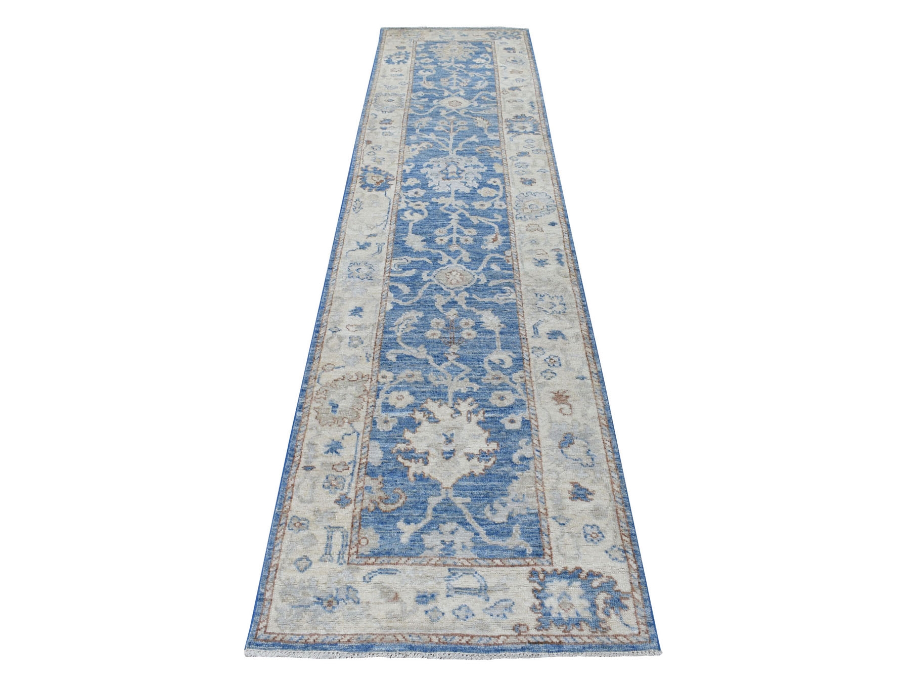 Transitional Wool Hand-Knotted Area Rug 2'8