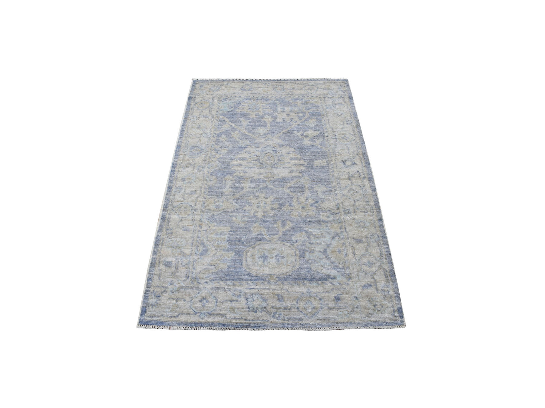 Transitional Wool Hand-Knotted Area Rug 3'1
